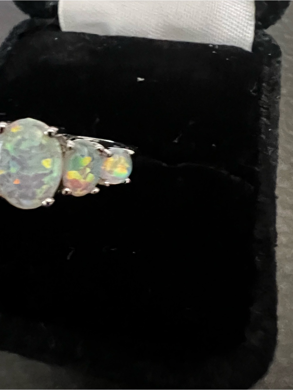 Fire Opal Ring - Fire Opal with Sterling Setting. - Picture 7 of 7